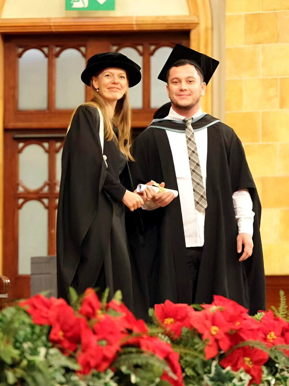 Murod Kamilov at his University of Birmingham graduation